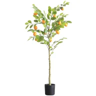 Sztuczne kwiaty - Sztuczne drzewko w doniczce pomarańczowe 115 cm - miniaturka - grafika 1