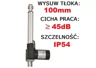 Napędy i siłowniki do bram - SIŁOWNIK ELEKTRYCZNY 12V SILNIK LINIOWY 100mm 3000N - miniaturka - grafika 1