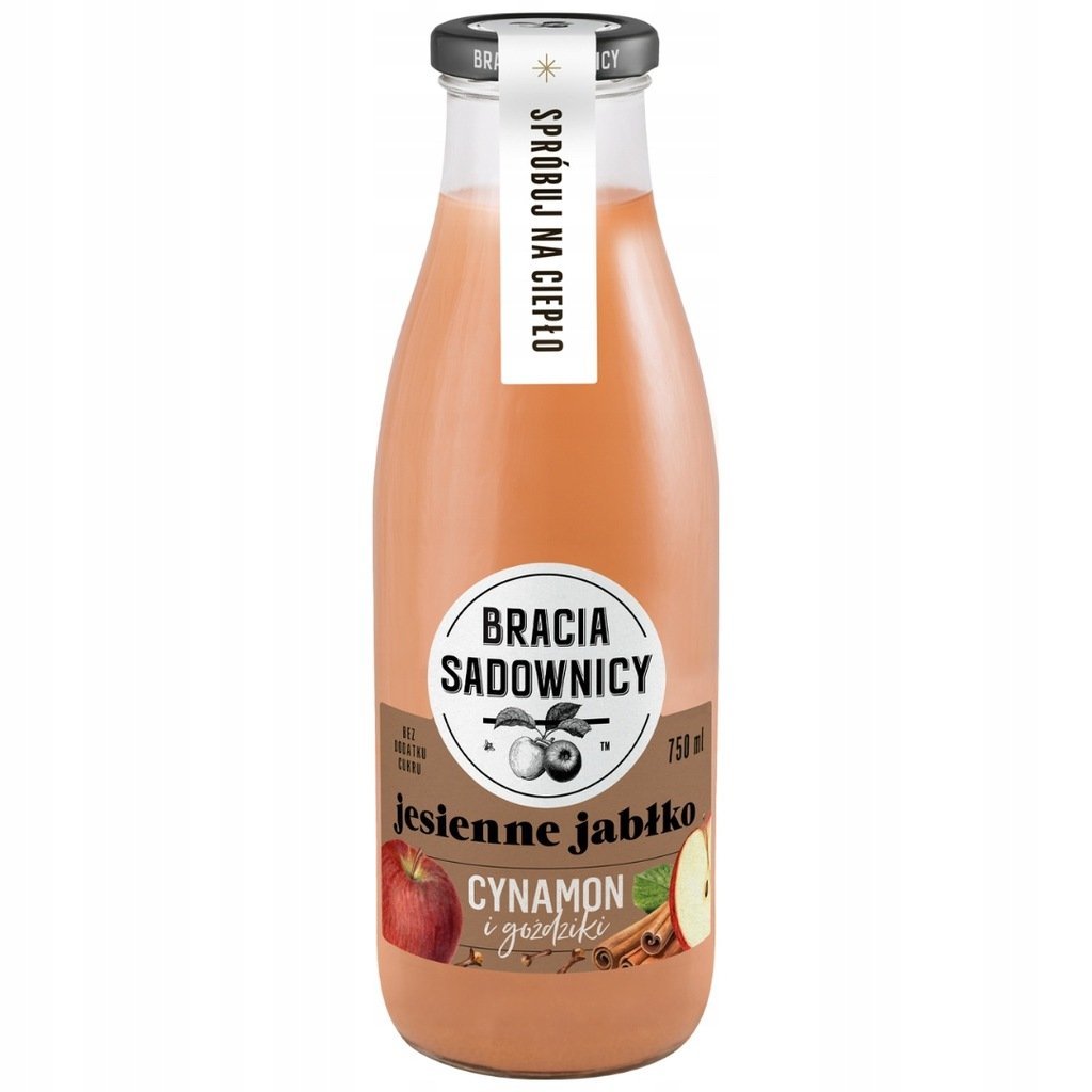 Bracia Sadownicy sok tłoczony jesienne jabłko, cynamon i goździki 750ml