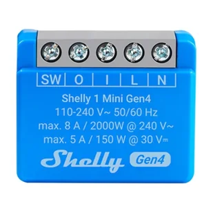 Shelly Sterownik  1 Mini Gen4 Zigbee/Matter - Systemy inteligentnych domów - miniaturka - grafika 1