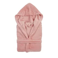 Szlafroki dla dzieci - Różowy dziecięcy szlafrok z mikropluszu Tiseco Home Studio, rozm. 122-128 - miniaturka - grafika 1