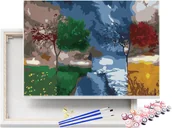 Malowanie po numerach - Obraz do Malowania po numerach Cztery Pory Roku / beliart - miniaturka - grafika 1