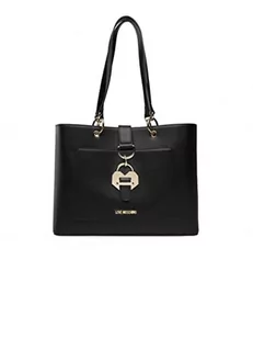 Love Moschino Damska torba na ramię Borsa A Spalla, rozmiar uniwersalny, czarny - jeden rozmiar - Torebki damskie - miniaturka - grafika 1