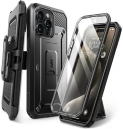 Supcase Etui UB Pro SP do iPhone 15 Pro Max, czarne - Etui i futerały do telefonów - miniaturka - grafika 1