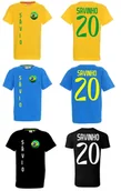 Koszulki sportowe męskie - Koszulka BRAZYLIA Savio SAVINHO 20 jr - miniaturka - grafika 1