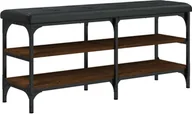 Szafki na buty - vidaXL Ławka na buty w kolorze brązowego dębu 102x32x47 cm Materiał drewnopochodny - miniaturka - grafika 1