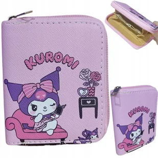 Uroczy Portfel Młodzieżowy Dziecięcy KUROMI SANRIO MELODY RÓŻOWY NA ZAMEK - Portfele - miniaturka - grafika 1