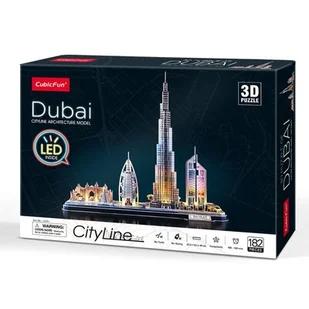 Dante Puzzle 3D City Line LED Dubai 20523 - Puzzle - miniaturka - grafika 1