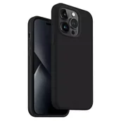Etui i futerały do telefonów - Uniq Etui etui Lino do iPhone 14 Pro Max 6,7" czarny/midnidght black - miniaturka - grafika 1