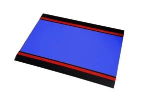 Zmywalna Mata Biobójcza Niebieska Utwardzona Listwa Wokół Dłuższych Boków Nie 60 X 80 Cm - Dezynfekcja - miniaturka - grafika 1