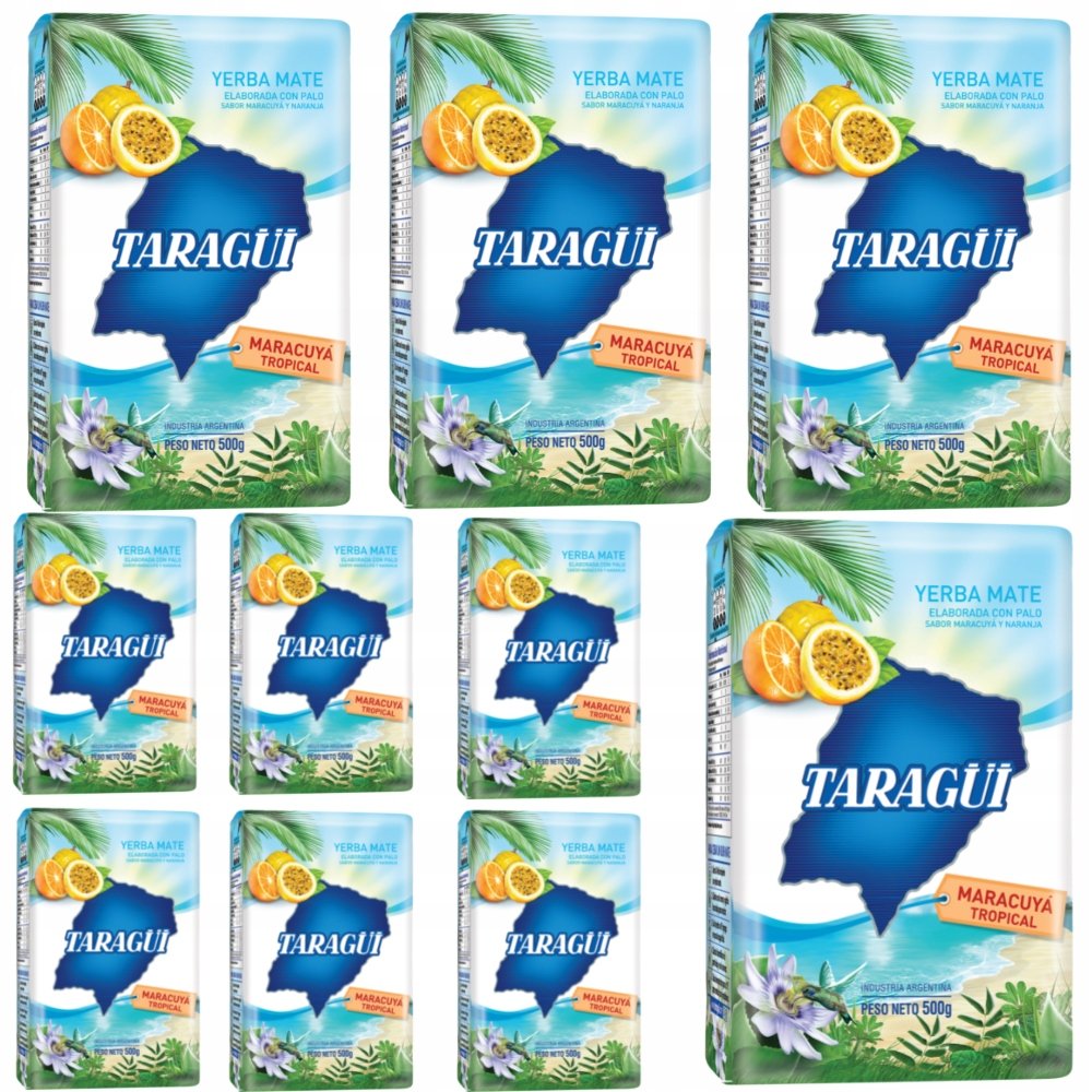 Zestaw yerba mate Taragui Marakuja 5kg