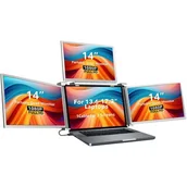 Monitory - Extralink Triple Screen S680 14" Full HD IPS do laptopa  - miniaturka - grafika 1