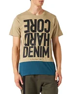 Koszulki męskie - G-STAR RAW Hcd Color Block R T t-shirt męski, beżowy/khaki (Tree House C372-c941), XL - miniaturka - grafika 1