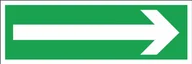 Tablice BHP - R.E.I.S. Z-1E - Znak ewakuacyjny Kierunek do wyjścia drogi ewakuacji - miniaturka - grafika 1