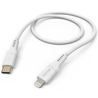 Kable - Kabel HAMA Ładujący/data Flexible USB-C - Lightning 1.5m Biały - miniaturka - grafika 1