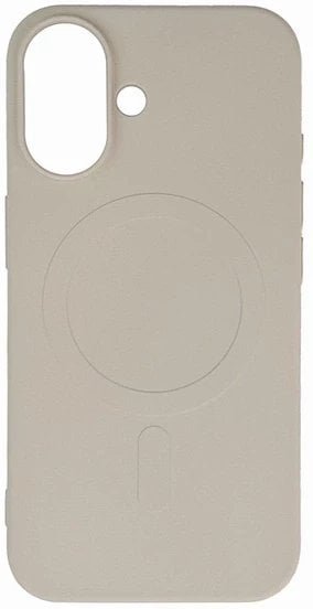 ETUI LIQUID SILICONE CASE MAGSAFE NA IPHONE 16 - BEŻOWE