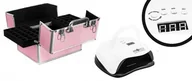 Lampy UV do paznokci - Kuferek z Przegródkami + Lampa UV/LED 80W do Manicure i Pedicure - miniaturka - grafika 1