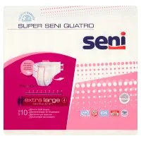 Seni Pieluchomajtki Super Quatro (4) Extra Large 10szt. - Pieluchy dla dorosłych - miniaturka - grafika 2