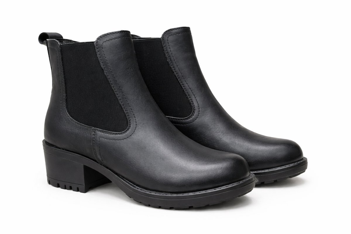 Cholewiński buty botki damskie r. 37 skóra skórzane czarne wsuwane