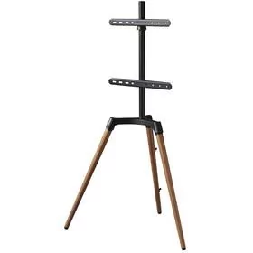TV Stand Hama Real Wood, podlahový, pro úhlopříčky 32" až 65", nosnost 35 kg (118091) Drewno - Uchwyty do telewizora - miniaturka - grafika 1