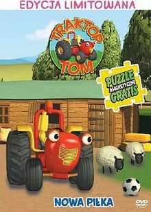 Traktor Tom Nowa piłka + puzzle DVD - Filmy dla dzieci DVD - miniaturka - grafika 1