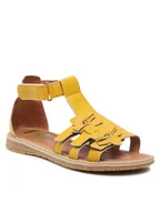 Buty dla dziewczynek - Primigi Sandały 1916222 D Żółty - miniaturka - grafika 1