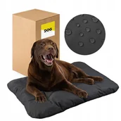 Legowiska dla psów - Wodoodporne Legowisko dla psa 100x70 cm Duże Posłanie XL - Ciemny Szary - miniaturka - grafika 1