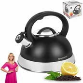 Czajniki na gaz - Czajnik nierdzewny Konighoffer Flavio 2,7 l czarny mat poleca EWA WACHOWICZ - miniaturka - grafika 1