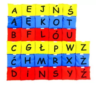 Akson Woreczki gimnastyczne - alfabet 3 kolory (33 szt) ALFABET3 - Wyposażenie sportowe i gimnastyczne - miniaturka - grafika 1