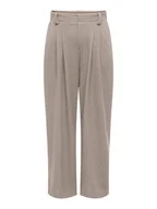 Spodnie damskie - ONLY Spodnie w kolorze szarobrązowym - miniaturka - grafika 1