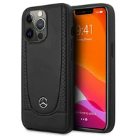 Etui i futerały do telefonów - Mercedes MEHCP15LARMBK iPhone 15 Pro 6.1" czarny/black hardcase Leather Urban - miniaturka - grafika 1