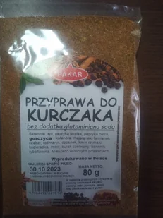 Przyprawa do kurczaka Pakar 80g - Przyprawy i zioła sypkie - miniaturka - grafika 1