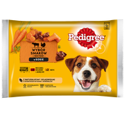 Pedigree Wołowina z jagnięciną Indyk z marchewką 4x100g 34706-uniw