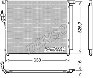 Skraplacz, klimatyzacja Denso DCN10049 - Akcesoria do klimatyzacji i ogrzewania - miniaturka - grafika 1