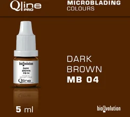 Pigment do microbladingu brwi Bioevolution Qline Pro Microblading Dark Brown MB 04 5ml - Pozostałe akcesoria kosmetyczne - miniaturka - grafika 1