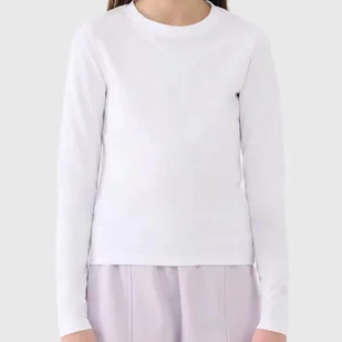 Longsleeve Dziewczęcy 4F Regular Koszulka Z Długim Rękawem Biały 4FJWAW25TLONF512 Biały 140 - Koszulki dla dziewczynek Longsleeve Dziewczęcy 4F Regular Koszulka Z Długim Rękawem Biały 4FJWAW25TLONF512 Biały 140 - Koszulki dla dziewczynek - miniaturka - grafika 1