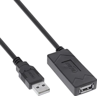 InLine® USB 2.0 Aktiv-Verlängerung, USB-A Stecker/Buchse, 10m - Kable USB - miniaturka - grafika 1