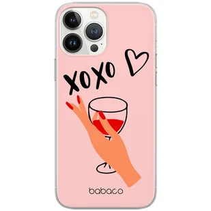 Etui do Apple IPHONE 14 XOXO 001 Babaco Nadruk pełny Różowy - Etui i futerały do telefonów - miniaturka - grafika 1