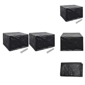 Pokrowce na meble ogrodowe - vidaXL Pokrowce na meble ogrodowe 2 szt. 8 oczek 135x135x90 cm - Pokrowce ochronne na meble ogrodowe - miniaturka - grafika 1