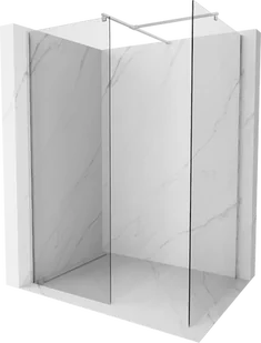 Mexen Kioto ścianka prysznicowa Walk-in 135 x 80 cm, transparent, chrom - 800-135-202-01-00-080 - Ścianki i drzwi prysznicowe - miniaturka - grafika 1
