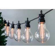 Lampy ogrodowe - Lampki ogrodowe klasyczne żarówki girlanda 10 LED - miniaturka - grafika 1