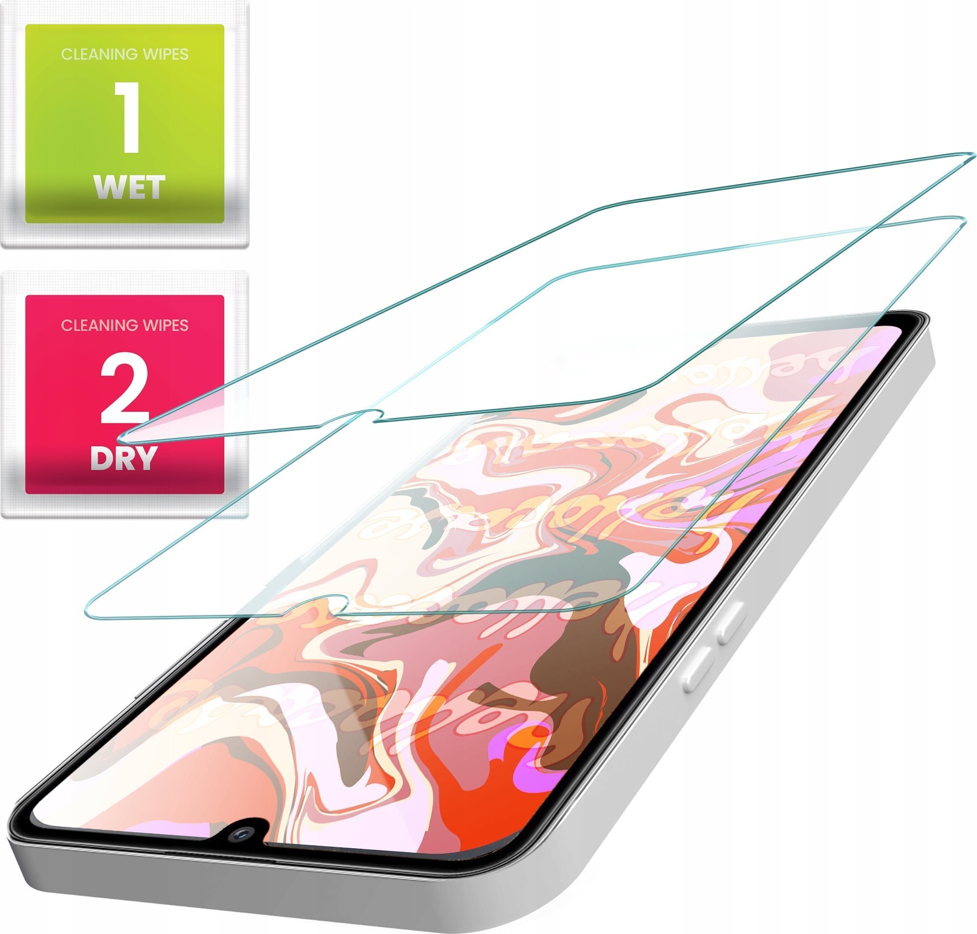 Hello Case 2-PAK Szkło Hartowane do Xiaomi Mi 9 szybka 9H, płaskie 2.5D, ochronne