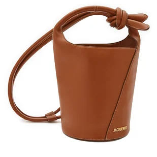 Plecak JACQUEMUS Le Petit Tourni 245BA366-3173 Brązowy - Torebki damskie - miniaturka - grafika 1