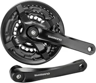 Części rowerowe - Shimano Mechanizm korbowy FC-TY501 6/7/8-biegowy, czarny, 42/34/24T, 170 mm, w/CG, czarny EFCTY501C244CLB - miniaturka - grafika 1