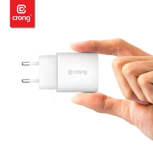Crong USB-C Travel Charger – Ładowarka sieciowa USB-C Power Delivery 20W (biały) - Ładowarki do telefonów - miniaturka - grafika 6
