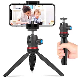 Uchwyt na telefon Alogy Mini Tripod Trójnóg Liginn do robienia zdjęć do telefonu kamery GoPro lampy ring 1/4 Czarny - Statywy fotograficzne - miniaturka - grafika 3