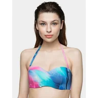 Stroje kąpielowe - Strój kąpielowy góra od bikini damska 4F H4L21KOS002G-90A MULTICOLOR - miniaturka - grafika 1