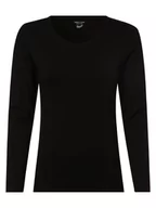 Koszulki i topy damskie - Marie Lund - Damska koszulka z długim rękawem, czarny - miniaturka - grafika 1