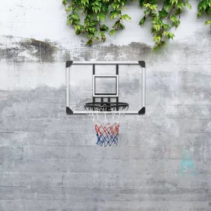 Przezroczysta tablica z koszem do koszykówki, 90x60x2,5 cm - Koszykówka - miniaturka - grafika 1