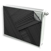 Dekoracje domu - magnes mata magnetyczna kaloryfer dekor czarny układ - miniaturka - grafika 1